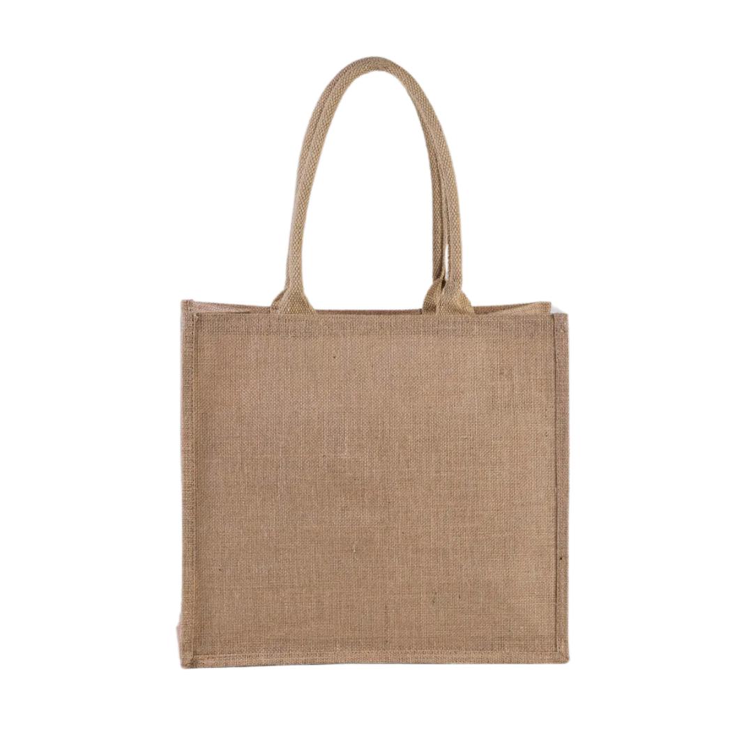 Large burlap jute tote