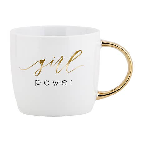 Girl Power - Gold Handle Mug