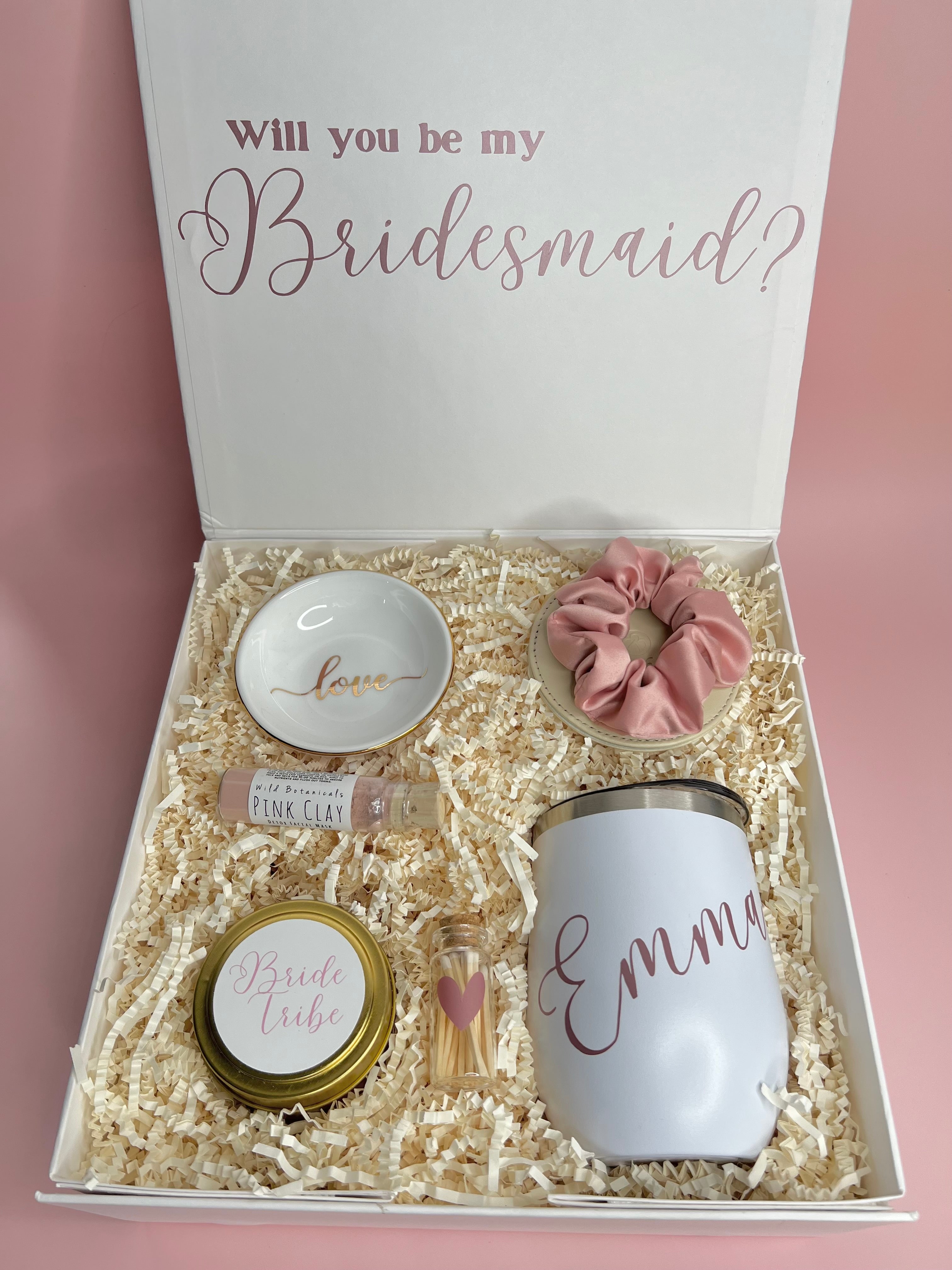 Bridesmaid proposal box-Bridesmaid gift box Bridesmaid gift Bridesmaid gift  box Bridal party gift boxes Gifts for her Wedding party gift set