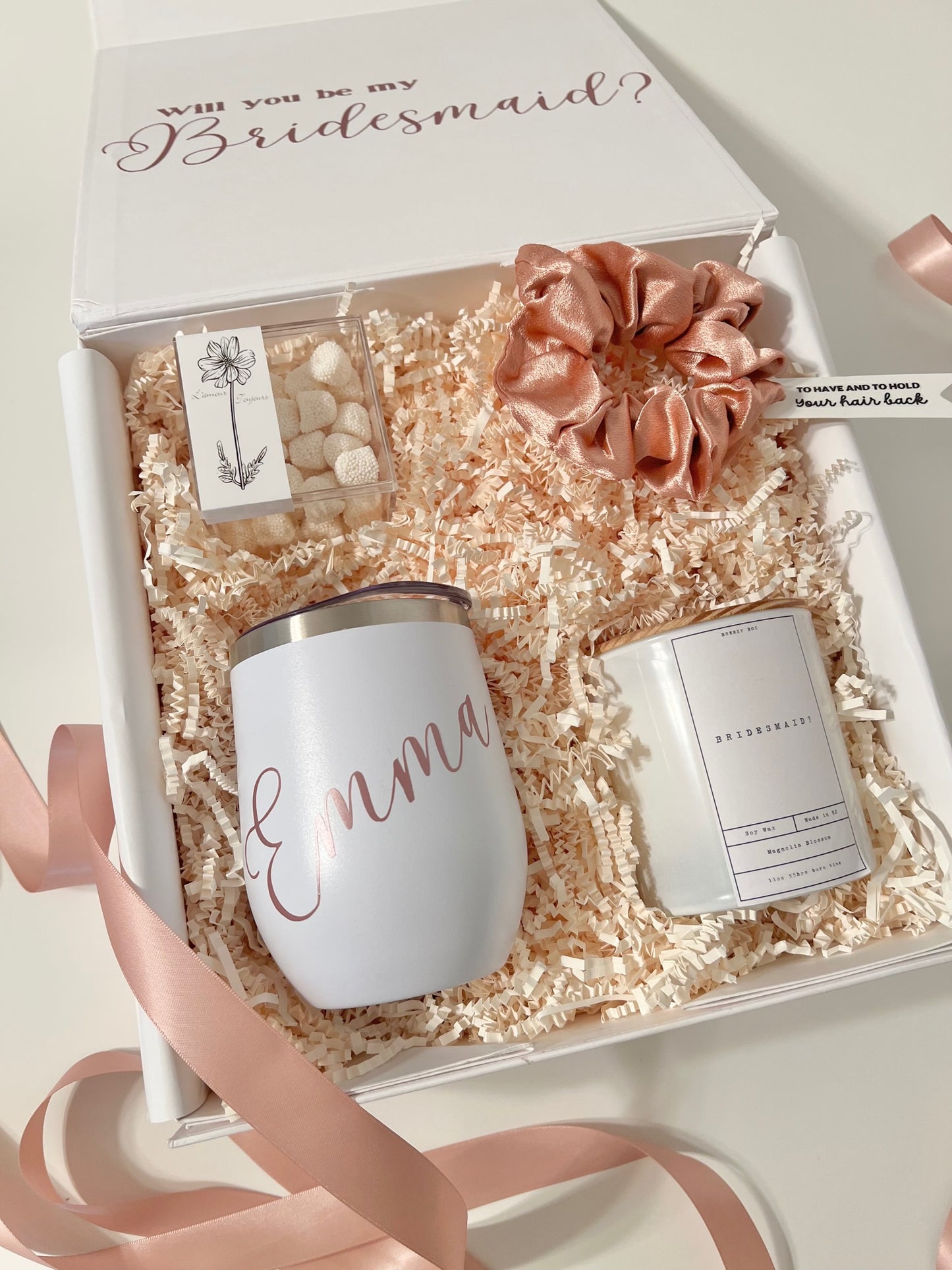 Bridesmaid Proposal Box wine Tumbler