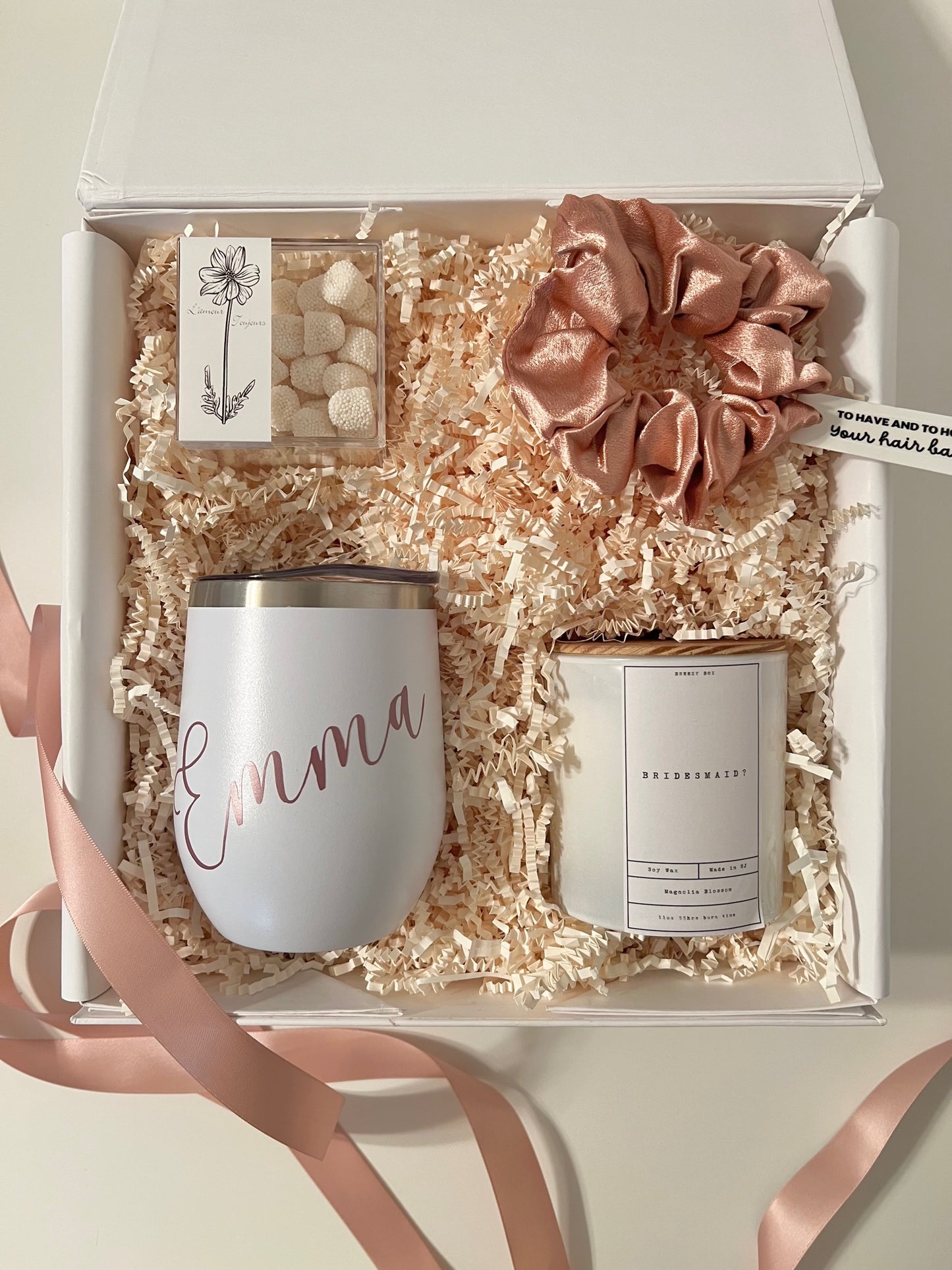 Bridesmaid Proposal Box Champagne Flute Tumbler – Breezy Box Curations