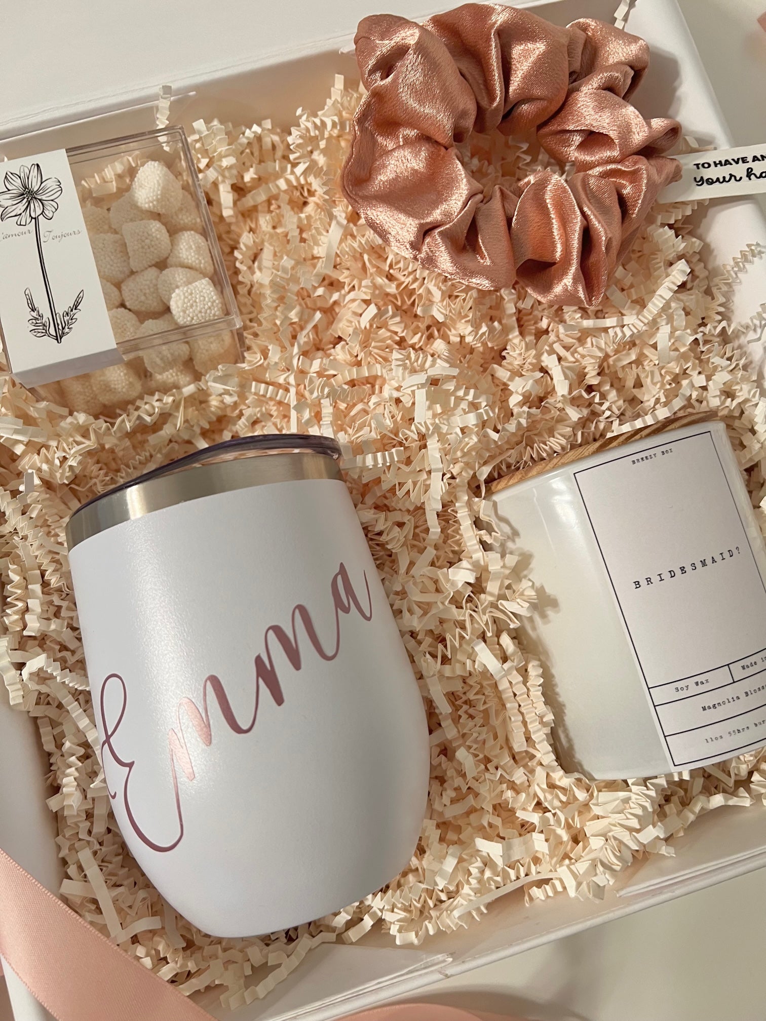 Bridesmaid Proposal Box Champagne Flute Tumbler – Breezy Box Curations