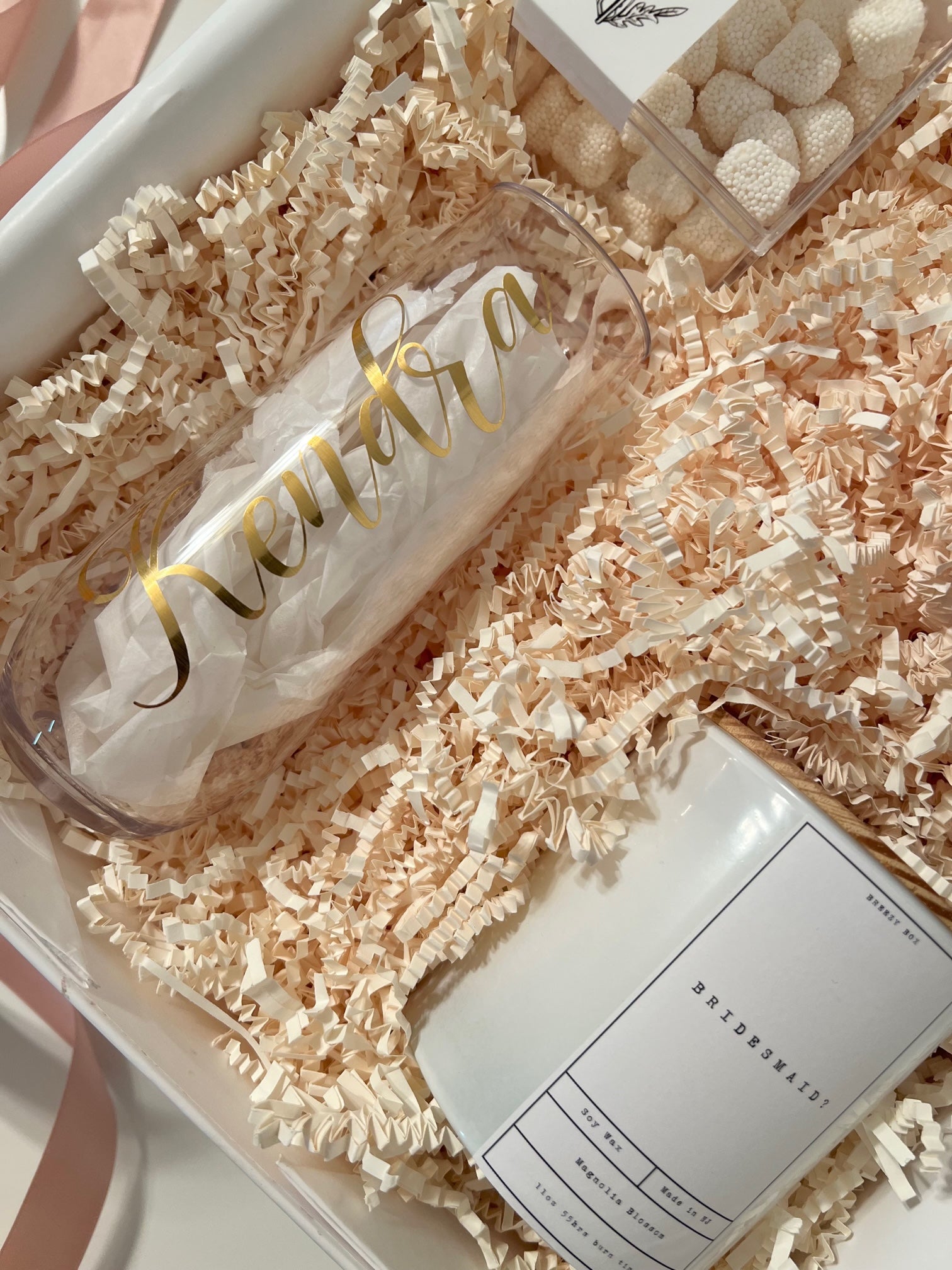 Bridesmaid Proposal Box Champagne Flute Tumbler – Breezy Box Curations