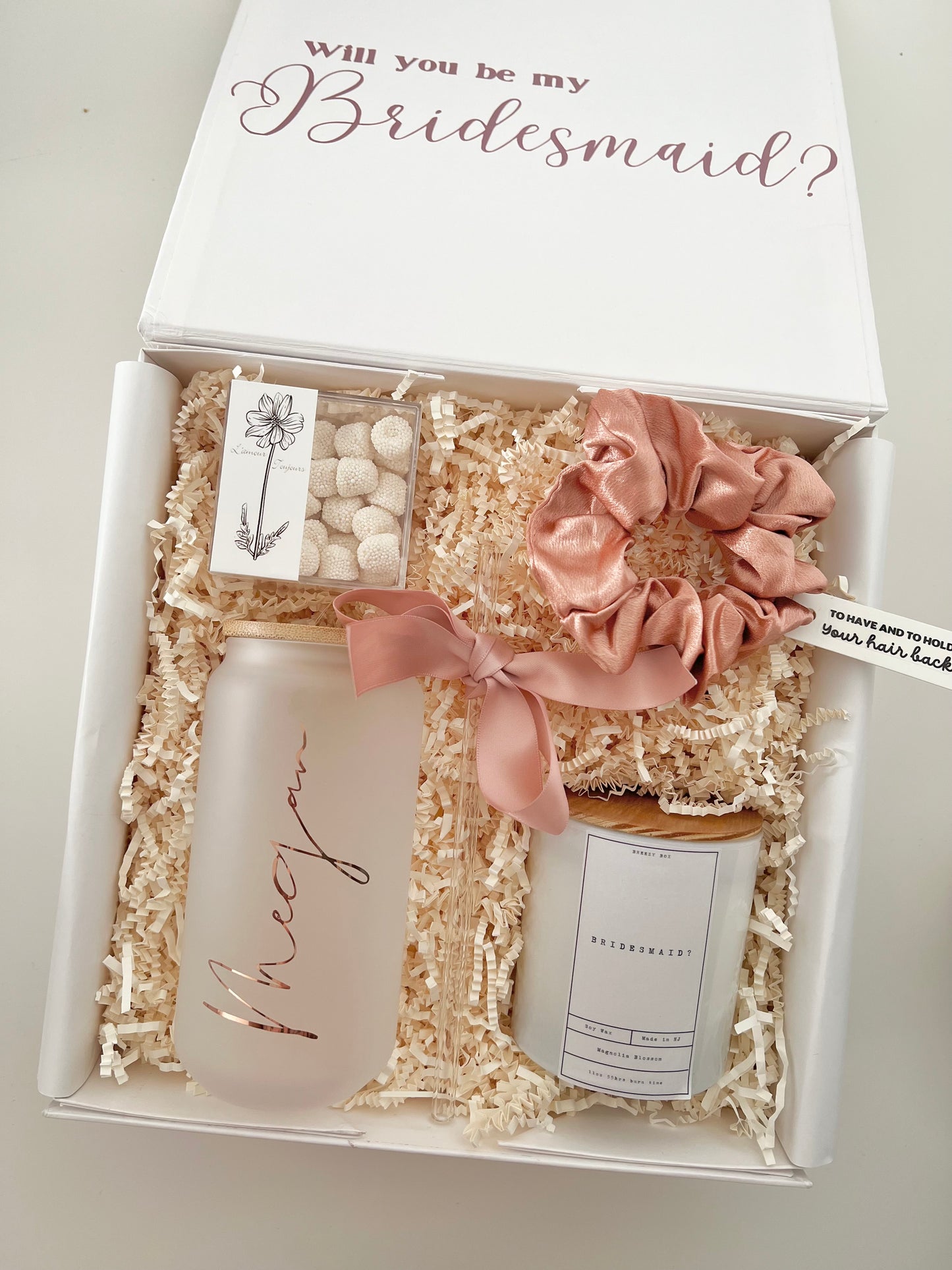 Bridesmaid Proposal Box Frosted Tumbler